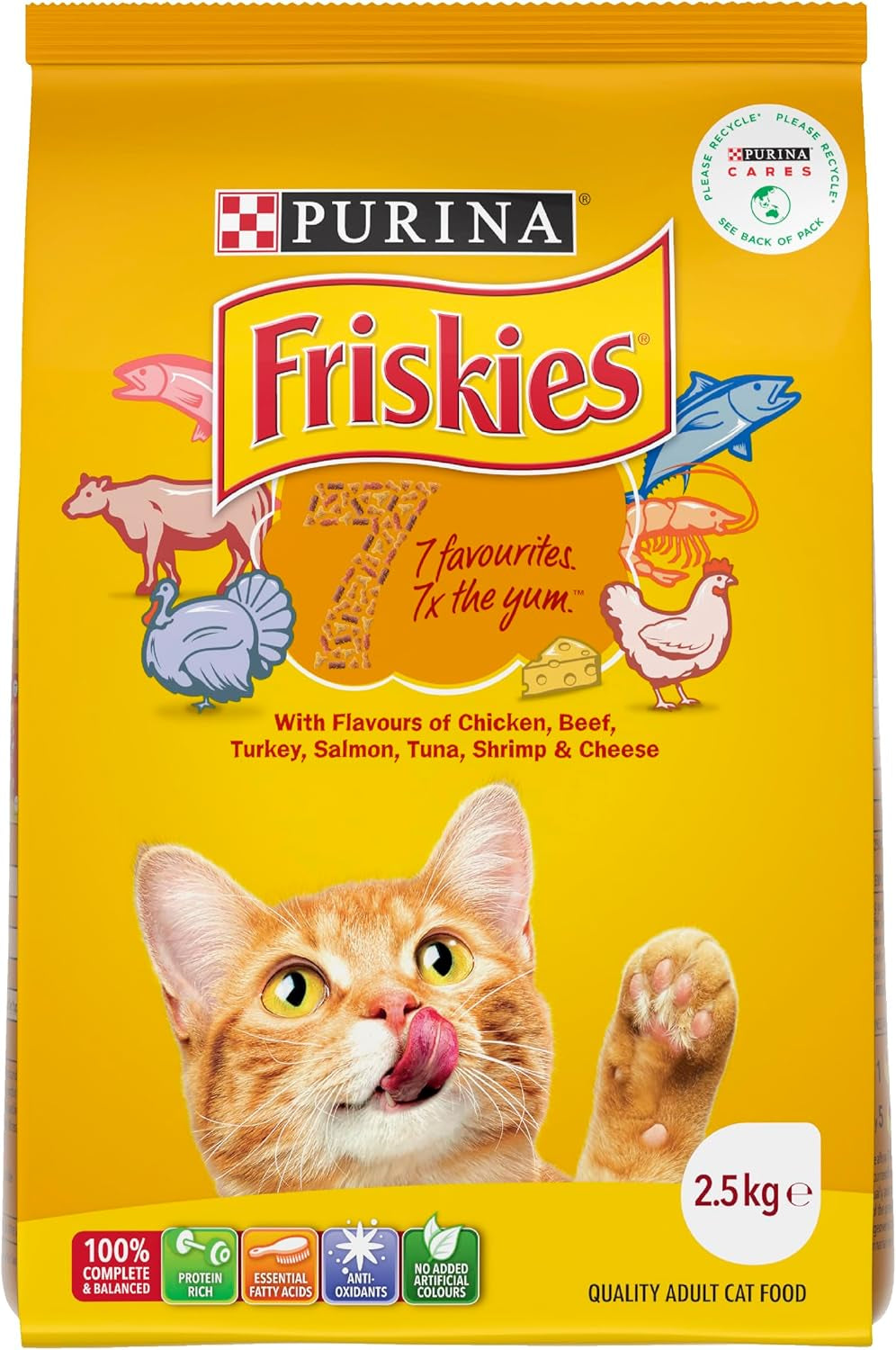 FRISKIES Adult Dry Cat Food 7 2.5Kg